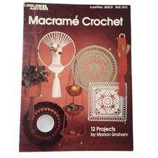 Macrame Crochet Booklet 12 Patterns By Leisure Arts #223