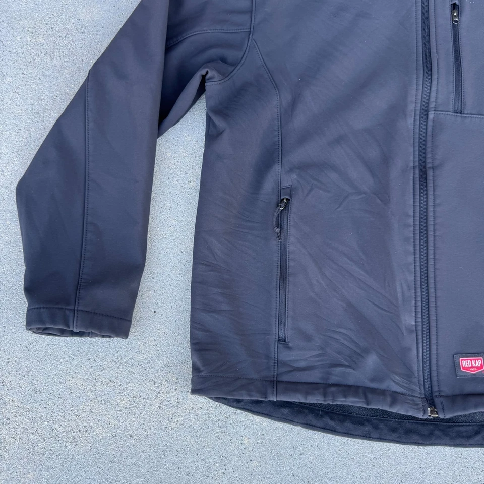 Red Kap Men's Deluxe Soft Shell Jacket Black Medium Regular - Image 2 of 4