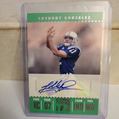 2007 Topps TX Exclusive Anthony Gonzalez RC Rookie AUTOGRAPH Colts FTA-AG