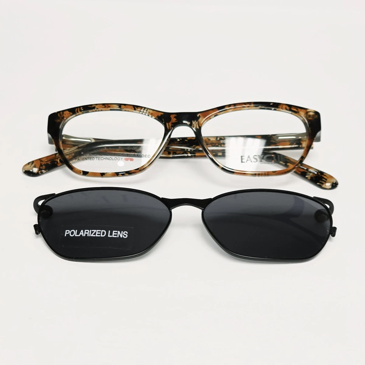 Easyclip Brown Eyeglass Frames for sale | eBay display picture 2