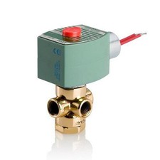 ASCO EF8320G174 1/4" 120V Brass 3-Way Solenoid Valve NPT