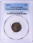 1870 Indian Head Cent 1c PCGS XF Details (989)