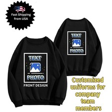 Personalized sweatshirt Business Team Uniform, Custom Name Picture for Events