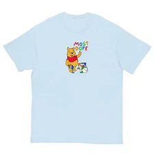 Most Dope Paint Pooh gives the finger classic tee T shirt :D