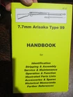 7.7mm ARISAKA TYPE 99 Skennerton HAND BOOK Maintenance No 27 WW2 Japanese Forces