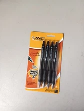 5 Packs of 4 pens BIC Velocity 1.6mm Black Ink Ball Pens 18487