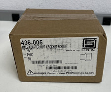 50 Pcs , Spears 436-005 , 1/2" MALE ADAPTER MIPT X SOCKET SCH 40, PVC NEW 