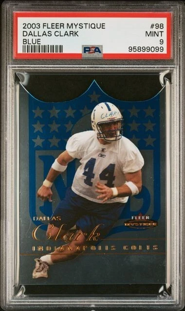 Dallas Clark Fleer Mystique #98 Blue