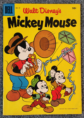 WALT DISNEY'S MICKEY MOUSE #47 Dell Comics 1956 - FN | eBay