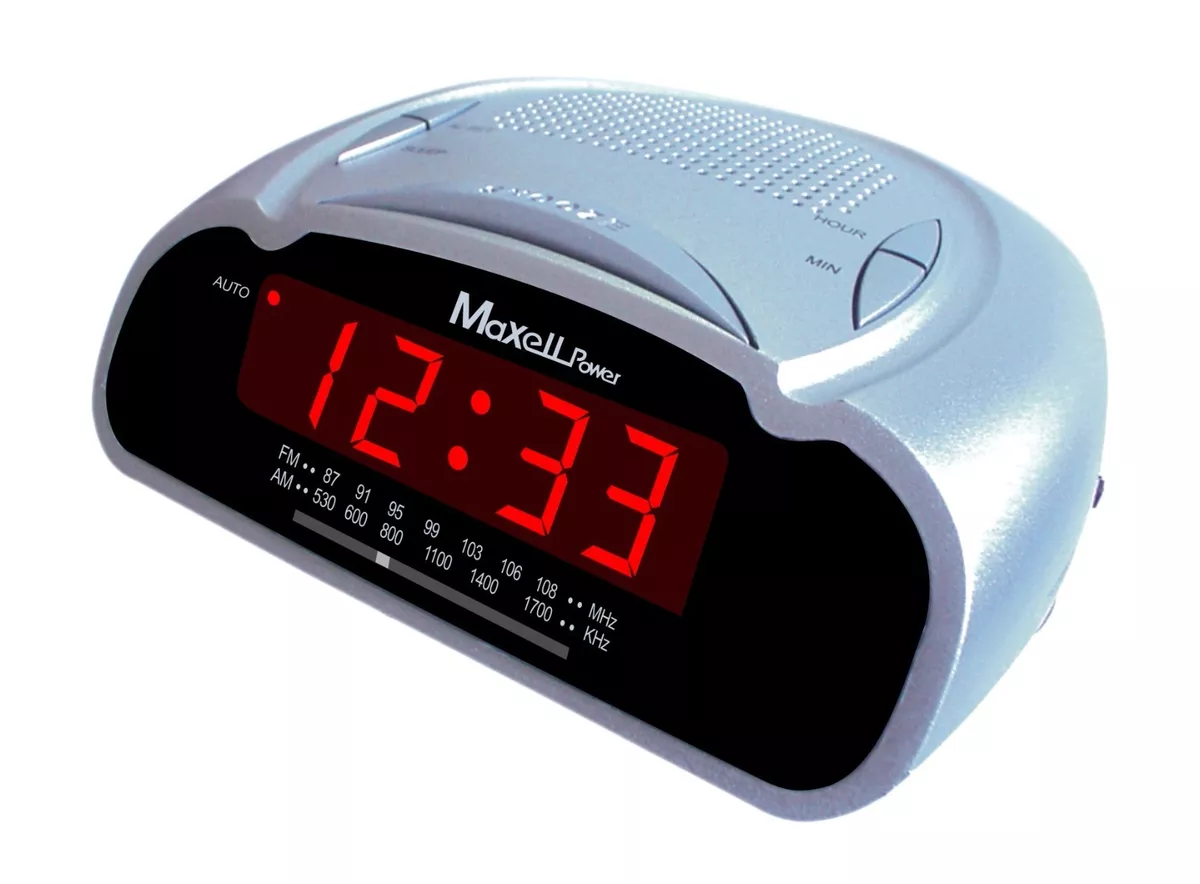 Despertador Digital con Radio FM, reloj de mesa electrónico con