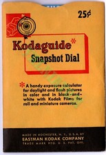 Vintage Kodak Kodaguide Snapshot Dial Exposure Calculator