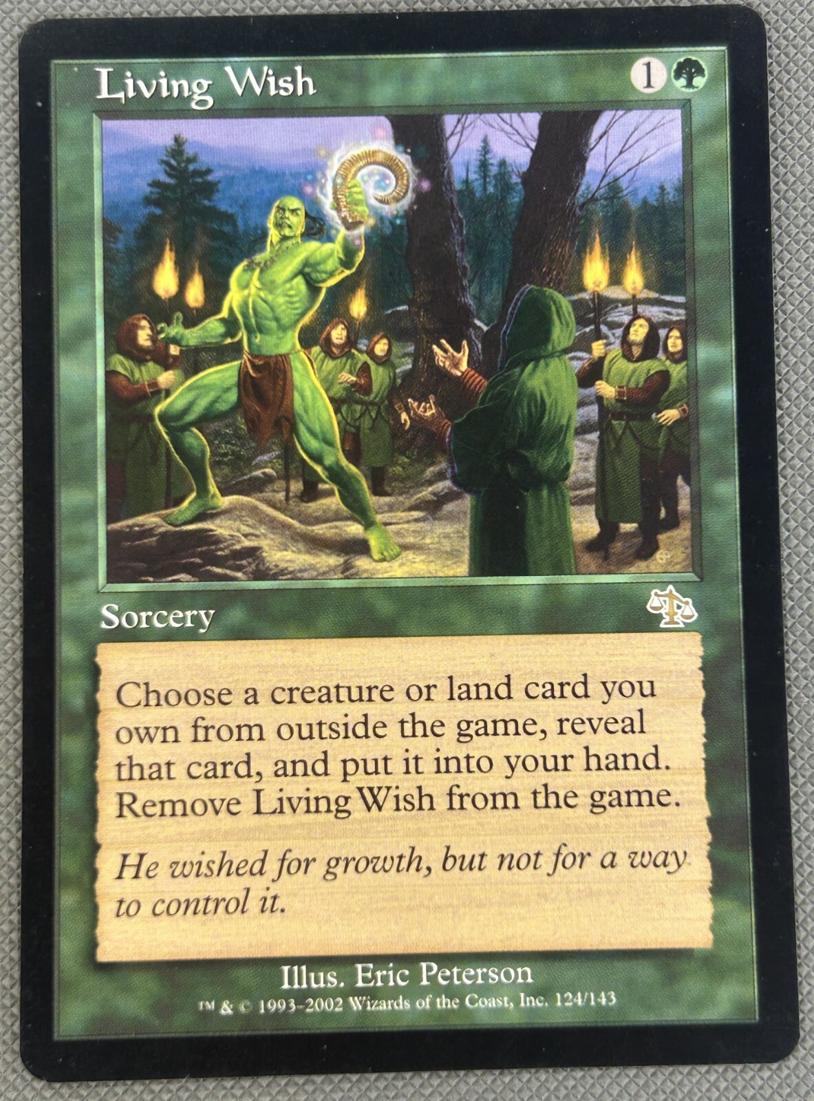 Magic The Gathering MTG LIVING WISH Judgment NM Near Mint