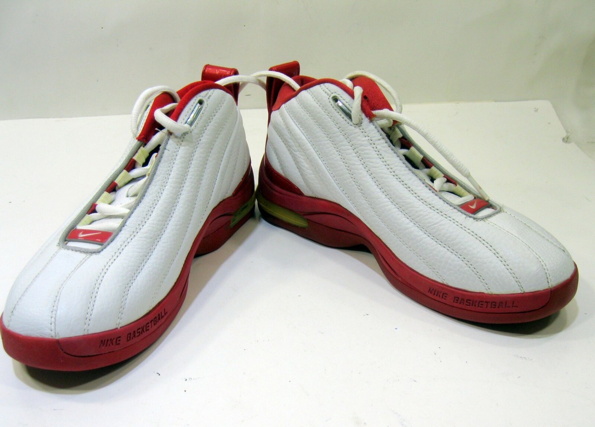 2002 Nike Air Max Chosen TB Shoes White Red 304791-101 MEN  display picture 2