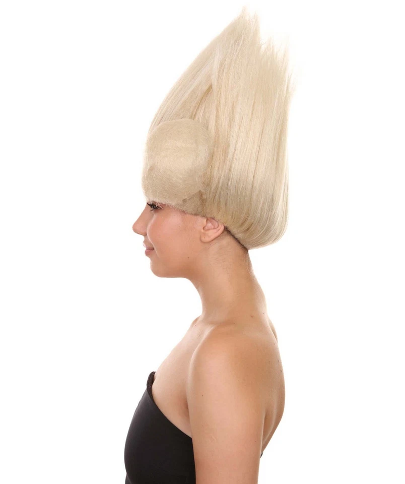 Peluca Disfraz Clásico Troll Renacimiento 15" Pulgadas Longitud Media Adulto Mujer Foto 3 de 4