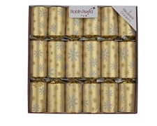 Robin Reed 12" Crackers, Snowflakes Design - Box of 6 (62406)