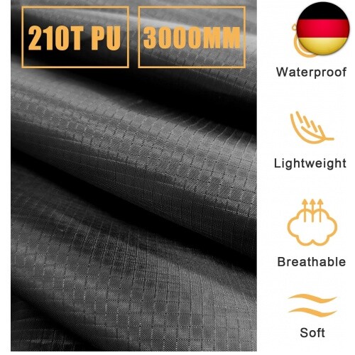 Euyecety Regenponcho Damen und Herren, Wasserdicht Regenjacken Regencape - Bild 5 von 7