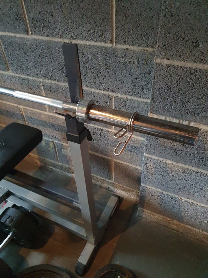 Olympic weight bench and weight lifting equipment eBay
