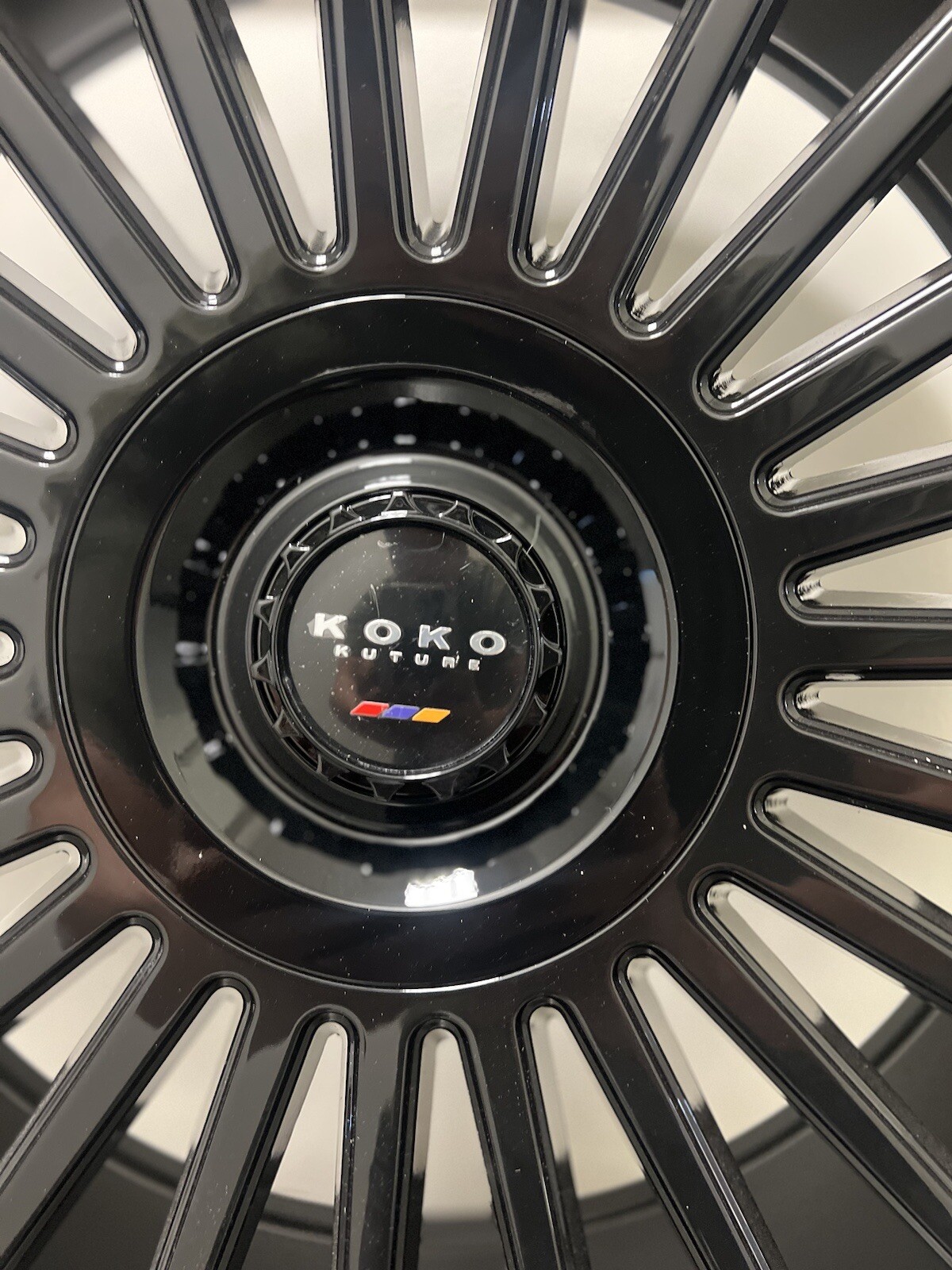 (4) 24X10 KOKO KUTURE PARLATO GLOSS BLACK(5X120) ROLLS ROYCE BMW X5 CAMARO LS460