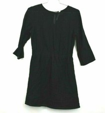 ASOS Womens Sheer Top Ruffle Skirt Black Midi Dress 100% Cotton Cocktail Size 8