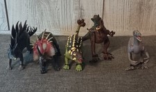 Dinosaur Toy Figures Lot Of 5 Various Sizes Moveable Joints Pretend Play