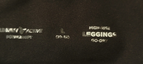 Old Navy Active Go- Dry Girls High Rise Black Leggings Size 10-12 - Picture 6 of 8