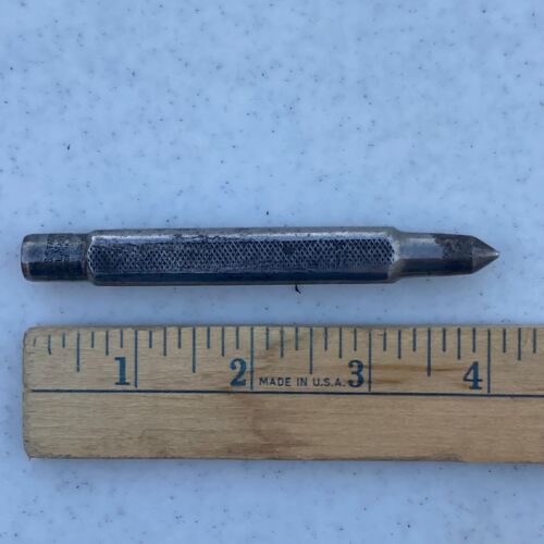 Vintage LS Starrett Co Punch Tool Steel 4" Long Scribe Drafting - Picture 2 of 9