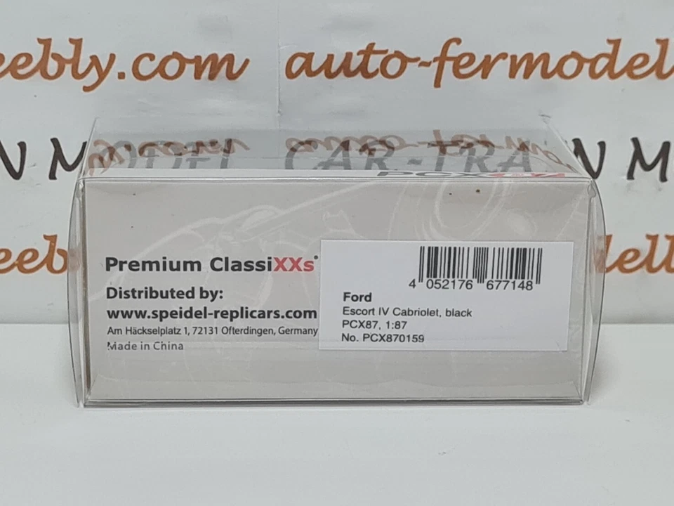 Ford Escort IV Cabriolet black PCX87 - 1:87 1/87 - Immagine 4 di 4