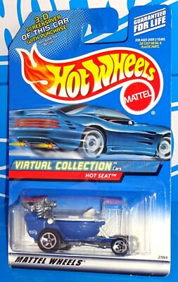 Hot Wheels 2000 Virtual Collection #101 Hot Seat Blue & White w/ 5SPs