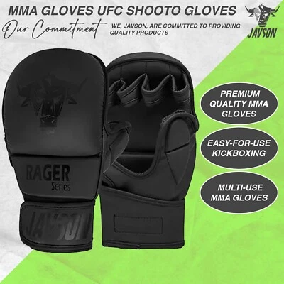 MMA Gloves UFC Shooto Gloves Sparring Gloves for Punching Muay Thai Kickboxing