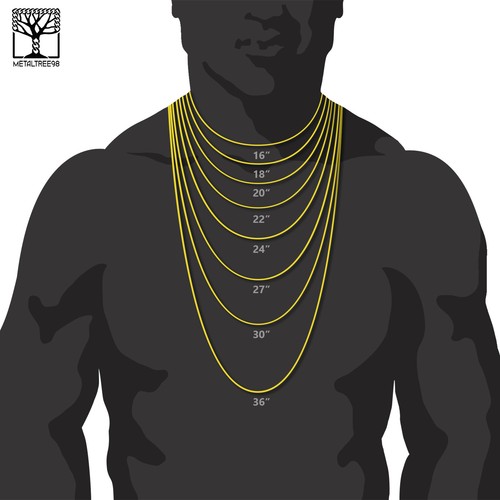Collar de cadena cubana Jesús enchapado en oro de 20" para hombre MMP 85 G - Imagen 4 de 4