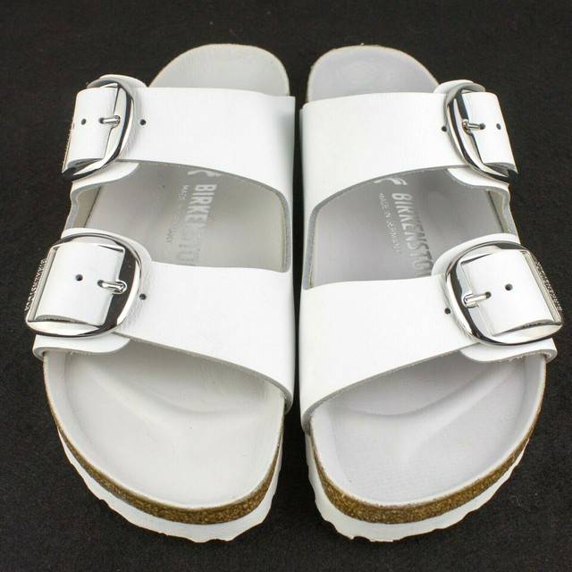 white buckle birkenstocks