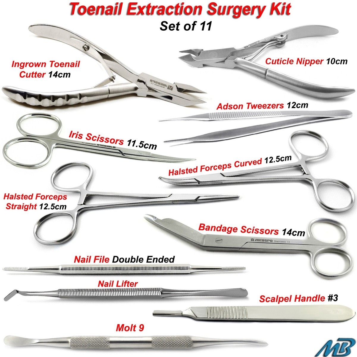 Ingrown Toenail Removal Surgery Nail Extraction Kit Podiatry