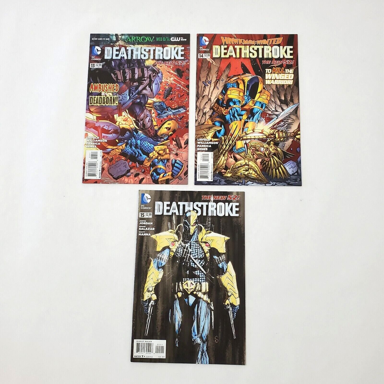 Deathstroke 13 14 15 New 52 Vol. 2 DC Comic Book Lot Rob Liefeld 