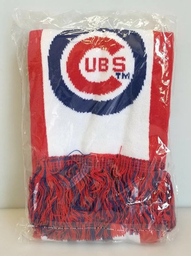 2016 Chicago Cubs Scarf Baseball Season Ticket Holder Double Sided, NEW - 第 1/3 張圖片