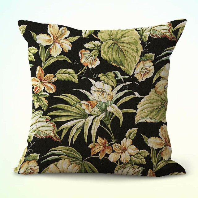 set of 4 tropical Hawaiian exotic cushion covers patio slipcovers eBay