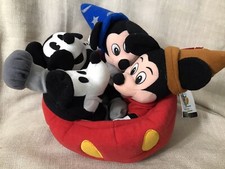 Disney Store 70th Anniversary Mickey Bean Bag Set NWT