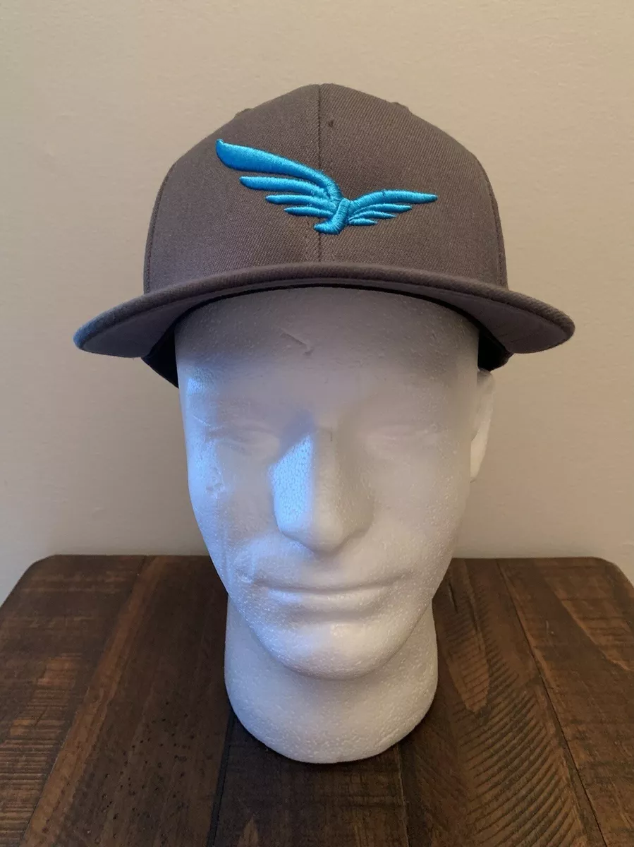 Yupoong 110 Flexfit | Hat Gray Blue Baseball Cap eBay Wool Embroidered Snapback Tech