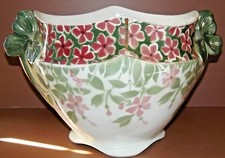 -SUPERBE GRAND CACHE POT BARBOTINE KG LUNEVILLE Modèle PERVENCHE ép. 1900 déco