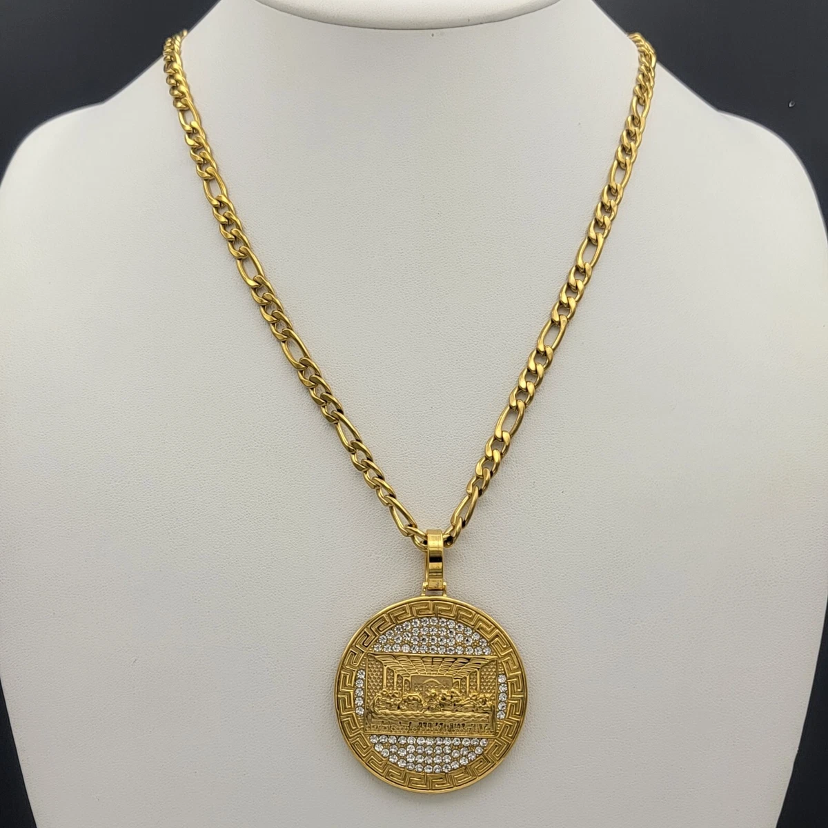 Stainless steel last supper pendant deals