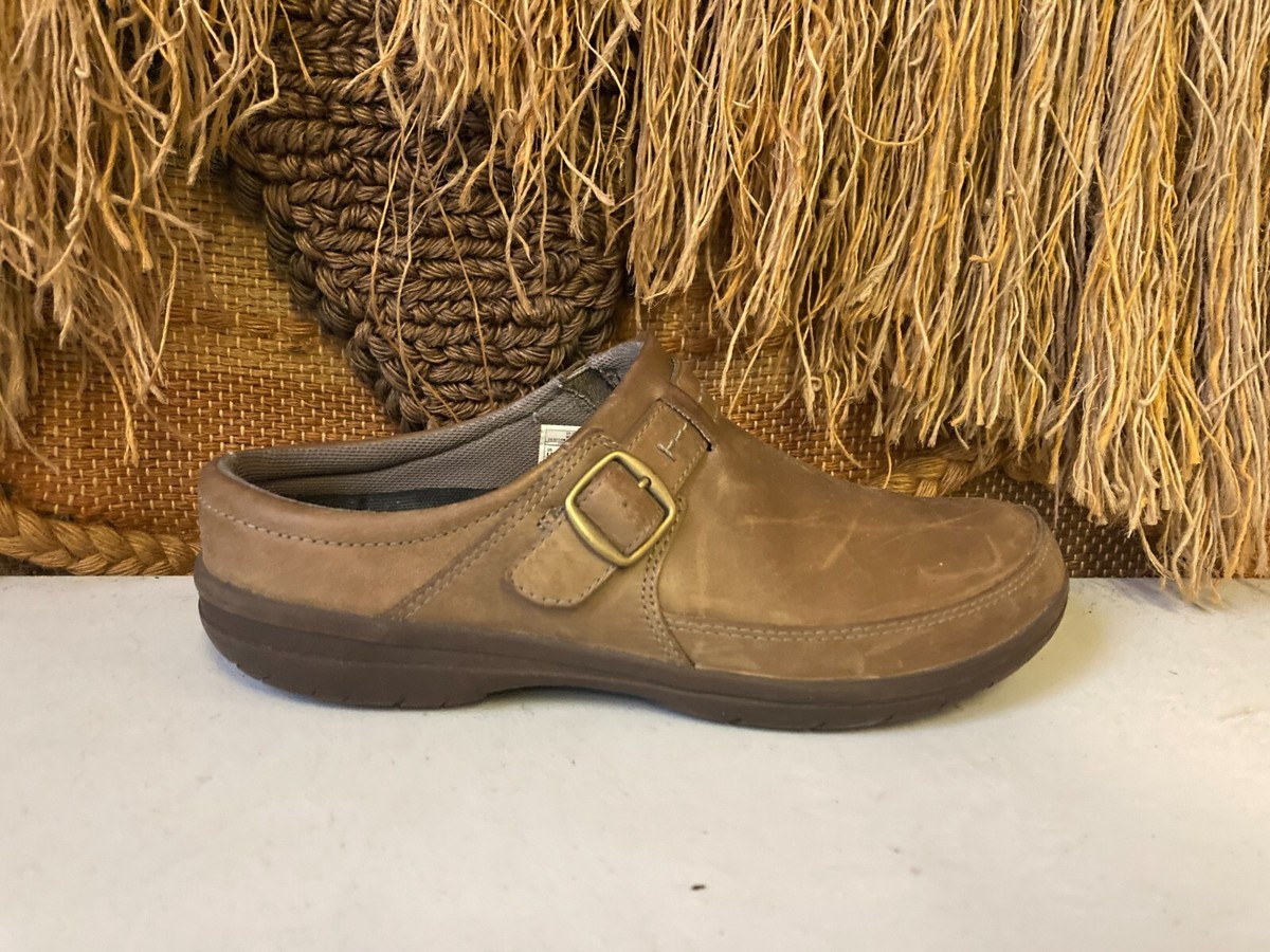Merrell Mule Clogs Womens Brown Slip On Leather Casual J98910