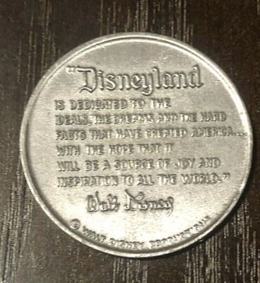 Disney Vintage Disneyland 25th Anniversary Coin Mickey Mouse