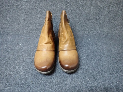 NEW Miz Mooz Mimic Wide Leather Ankle Boots Hazelnut EU 42 (SS37) - 第 3/6 張圖片