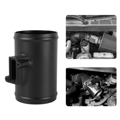 Full Black Mass Air Flow Sensor Mount Adapter 3'' 76mm Fit for Ford Nissan