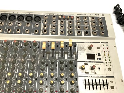 Phonic MM 1805X Rackmount Mixer With Power Supply Tested and