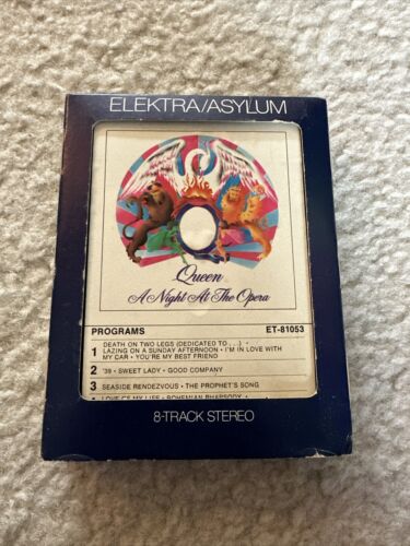 QUEEN A NIGHT AT THE OPERA 8-TRACK Tape Bohemian Rhapsody You’re my best friend - Picture 1 of 5