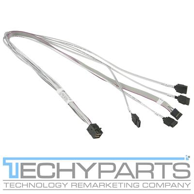 Supermicro CBL-SAST-0591 Cross-Over MiniSAS HD to 4 SATA  w/ Sideband 75cm Cable