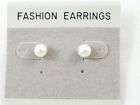 Stud Pierced Earrings New 6mm Faux Pearl