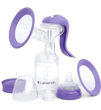 Lansinoh Manual Breast Pump, Hand Pump with Comfortable Flange for Breastfeeding