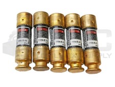 LOT OF 5 NEW BUSSMANN FRN-R-10 TIME DELAY FUSE 10A 250VAC