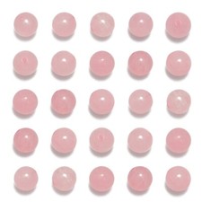 200pcs 4mm Rose Quartz Loose Beads for Jewelry Making, Natural Semi Precious ...